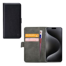 Mobilize Classic Gelly Wallet iPhone 15 Pro Max Hülle Klapphülle Geldbörse - Schwarz