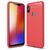 Mobigear Brushed Slim Motorola One Power Hülle Flexibles TPU Backcover - Rot