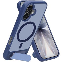 Mobiparts Hardcover iPhone 17 MagSafe Hülle Hardcase Backcover mit Ständer - Satin Blue