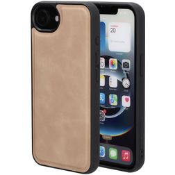 Mobiparts Classic iPhone 16e MagSafe TPU / Kunstleder Backcover - Moonstone Beige
