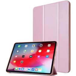 Mobigear Tri-Fold Gel iPad Pro 11 Zoll (2021) Hülle TPU,Kunstleder Klapphülle - Roségold