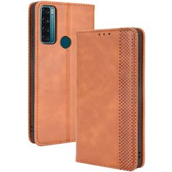 Mobigear Sensation TCL 20 SE Klapphülle Portemonnaie - Braun