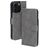 Mobiparts Classic Wallet MagSafe iPhone 16 Pro MagSafe Hülle Klapphülle Geldbörse - Granite Grey