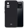 Mobilize Rubber Gelly POCO M4 Pro 4G Hülle Flexibles TPU Backcover - Matt Black