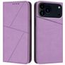 Mobigear Frosted Flip iPhone 17 Pro Max Hülle Klapphülle Geldbörse - Lila