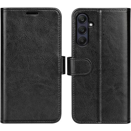 Mobigear Classic Samsung Galaxy A26 Hülle Klapphülle Geldbörse - Schwarz