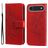Mobigear Flowers iPhone Air Hülle Klapphülle Geldbörse - Rot