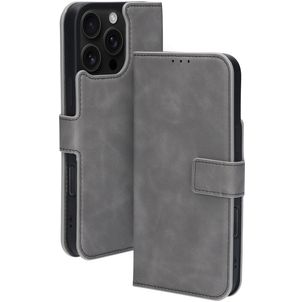 Mobiparts Classic Wallet MagSafe iPhone 16 Pro Max MagSafe Hülle Klapphülle Geldbörse - Granite Grey