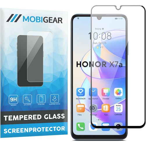 Mobigear Premium HONOR X7A Panzerglas Displayschutz - Hüllenfreundlich