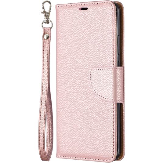 Mobigear Litchi Wallet Book Case Rose Gold Huawei P40 Pro