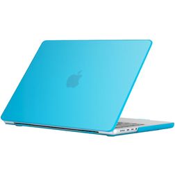 Mobigear Glossy MacBook Pro 16 Zoll (2021-2024) Hardcase Hülle MacBook Case - Blau - Model A2485 / A2780 / A2991 / A3186