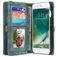 CaseMe 008 iPhone 7 Plus 2in1 Klapphülle (herausnehmbar) Portemonnaie - Grün