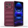 Mobigear Bumpy Xiaomi 13 Pro Hülle Flexibles TPU Backcover - Weinrot