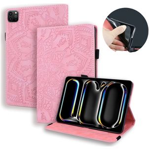 Mobigear Mandala iPad Pro 11 Zoll (2025) Hülle Klapphülle - Pink