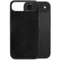 Mobilize Premium iPhone Air MagSafe Hülle Echtes Leder Backcover - Schwarz