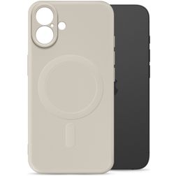 My Style Protective Flex iPhone 16 Plus MagSafe Hülle Flexibles TPU Backcover - Antique White