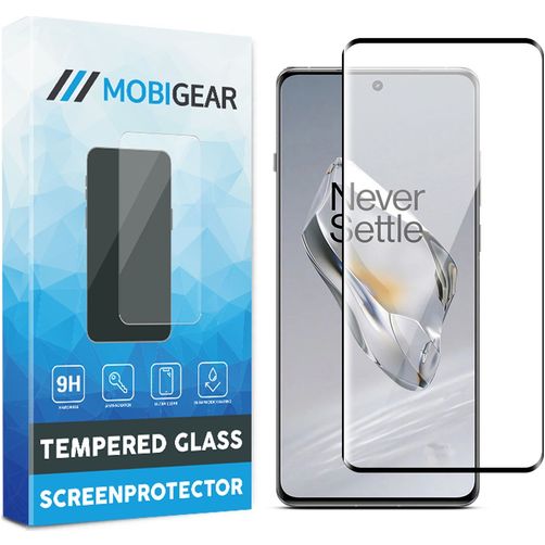 Mobigear Premium OnePlus 12 Panzerglas Displayschutz - Hüllenfreundlich - Schwarz