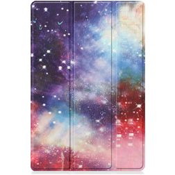 Mobigear Tri-Fold Samsung Galaxy Tab A8 10.5 (2021) Hülle Klapphülle - Milky Way