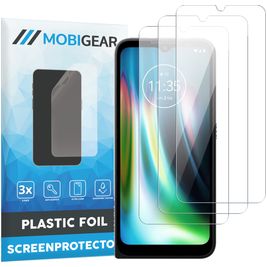 Mobigear Motorola Defy (2021) Displayschutz Schutzfolie - Hüllenfreundlich (3er Pack)