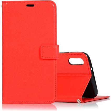 Mobigear Wallet Samsung Galaxy A10 Hülle Klapphülle Geldbörse - Rot
