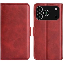 Mobigear Slim Magnet iPhone 17 Pro Hülle Klapphülle Geldbörse - Rot