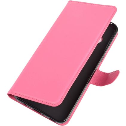 Mobigear Classic LG V60 ThinQ Hülle Klapphülle Geldbörse - Magenta