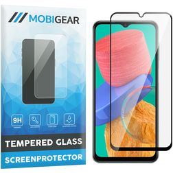 Mobigear Premium Samsung Galaxy M33 Panzerglas Displayschutz - Hüllenfreundlich - Schwarz