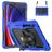 Mobigear SureGrip Xtreme Samsung Galaxy Tab S9 FE Plus Hülle Kunststoff,Silikon Backcover + Stifthalter + Schulterträger + Ständer - Dunkelblau