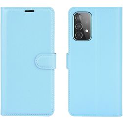 Mobigear Classic Samsung Galaxy A52 Hülle Klapphülle Geldbörse - Blau