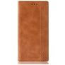 Mobigear Sensation LG V60 ThinQ Hülle Klapphülle Geldbörse - Cognac