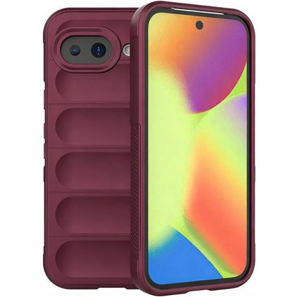 Mobigear Bumpy Google Pixel 10a Hülle Flexibles TPU Backcover - Wine Red