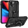 Mobigear Armor Ring iPhone 14 Plus Hülle Hardcase Backcover Stoßfest mit Ringhalter - Schwarz