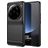 Mobigear Brushed Slim Xiaomi 13 Ultra Hülle Flexibles TPU Backcover - Schwarz