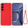 Mobigear Rubber Touch Samsung Galaxy S25 FE Silikon Hülle Backcover - Rot