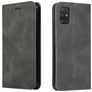Mobigear Retro Slim Samsung Galaxy A51 Hülle Klapphülle - Grau