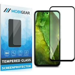 Mobigear Premium Google Pixel 8a Panzerglas Displayschutz - Hüllenfreundlich - Schwarz
