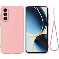 Mobigear Rubber Touch Samsung Galaxy A57 Silikon Hülle Backcover - Pink