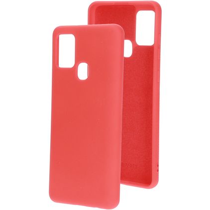 Mobiparts Samsung Galaxy A21s Silikon Backcover - Scarlet Red
