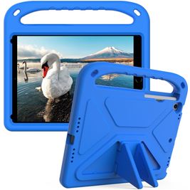 Mobigear AeroArmor iPad 7 (2019) Tablet Hülle für Kinder mit Tragegriff + Stifthalter - Blau