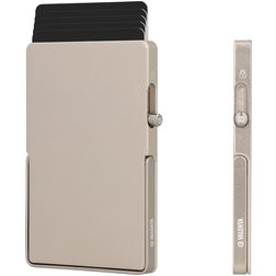 Valenta Cardprotector Aluminium Kartenetui - 5 Karten - MagSafe Kompatibel - Titan