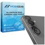 Mobigear Single Samsung Galaxy S25 Plus Panzerglas Gehärtetes Glas Kameralinsen Schutz - Hüllenfreundlich - Silber