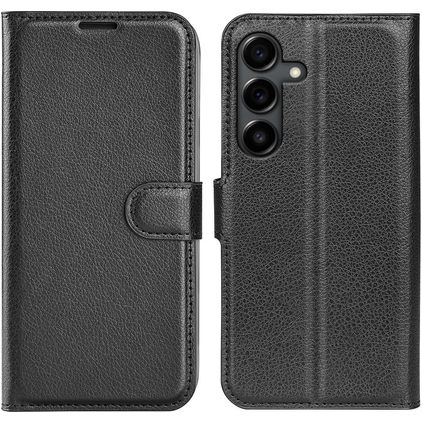 Mobigear Classic Samsung Galaxy S25 FE Hülle Klapphülle Geldbörse - Schwarz