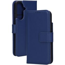 Mobiparts Wallet Samsung Galaxy A57 Hülle Echtes Leder Klapphülle Geldbörse - Blau