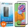 Mobigear Premium Samsung Galaxy A90 Panzerglas Gehärtetes Glas Displayschutz - Hüllenfreundlich - Schwarz (3er Pack)