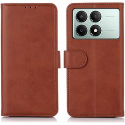 Mobigear Wallet POCO X6 Pro Hülle Klapphülle Geldbörse - Braun