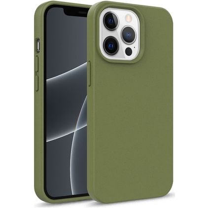 Mobigear Bio iPhone 14 Pro Max Hülle Umweltfreundliches Backcover - Olive