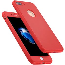 Mobigear FlexGuard iPhone 8 Plus Hülle Flexibles TPU Backcover - Rot Mobigear FlexGuard iPhone 8 Plus Hülle Flexibles TPU Backcover - Rot