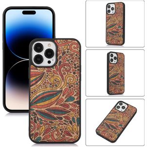 Mobigear Cork iPhone 14 Pro Hülle Flexibles TPU Backcover - Model 3