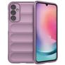 Mobigear Bumpy Samsung Galaxy A24 Hülle Flexibles TPU Backcover - Lila