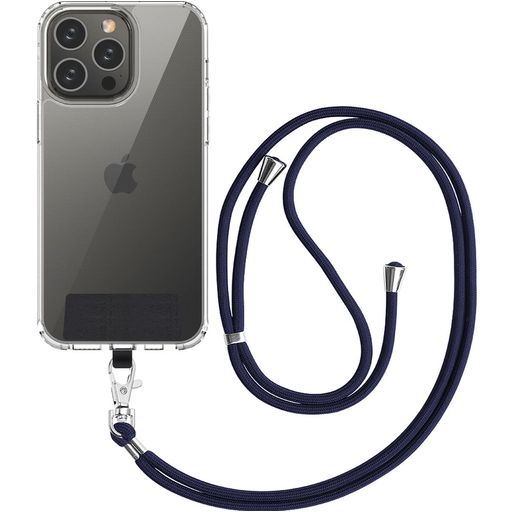 Mobigear Nylon Lanyard Universal-Handykette einstellbar - Marineblau